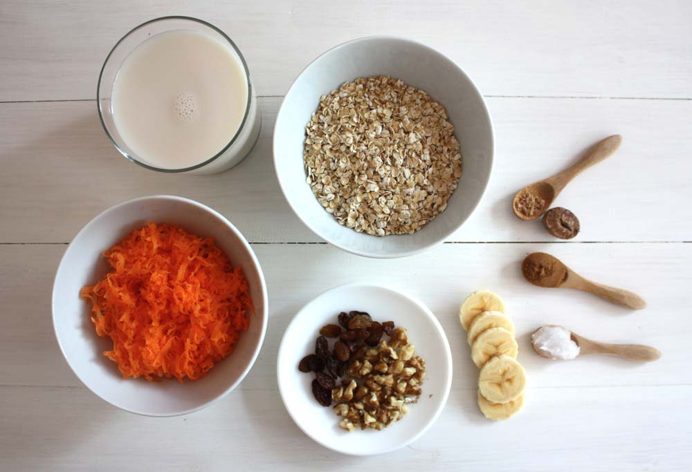 Ingredients porridge de civada