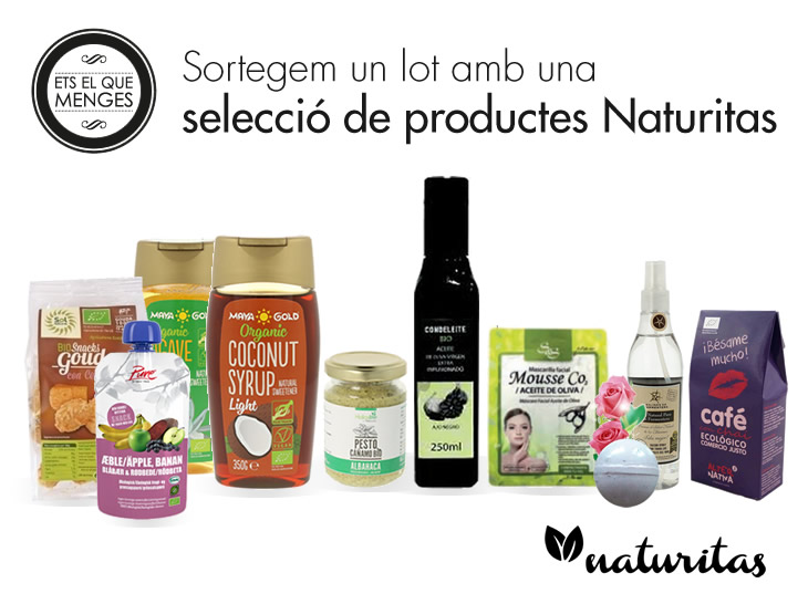 Sortegem un lot amb una selecció de productes Naturitas Etselquemenges