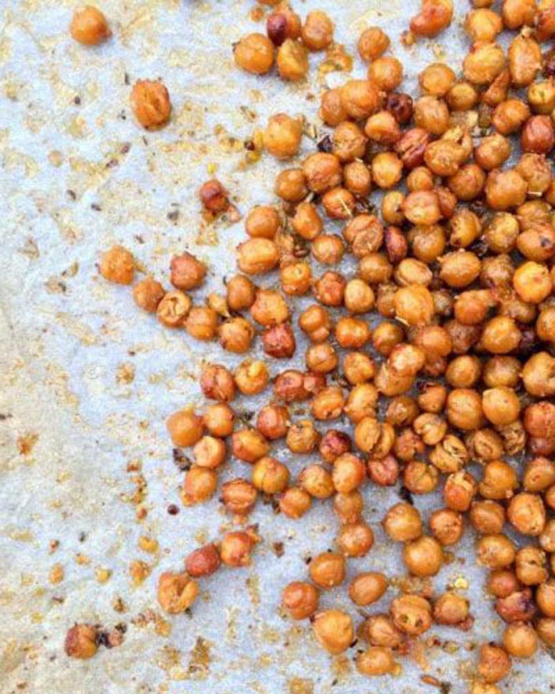 Cigrons especiats i cruixents