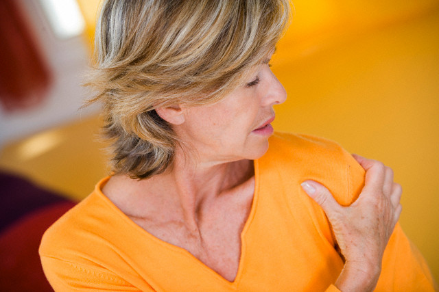 Woman With Shoulder Pain