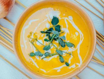 Crema de carbassó i pastanaga