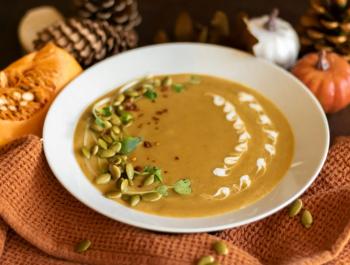 Crema de carbassa, coliflor i gingebre